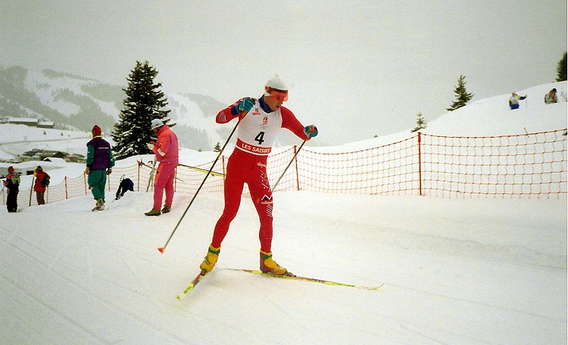 Bilder av Bjørn Dæhlie tatt under OL i Albertville i 1992.