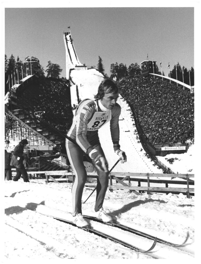 Bilde av langrennsløperen Sven-Åke Lundbäck, Holmenkollen 1978