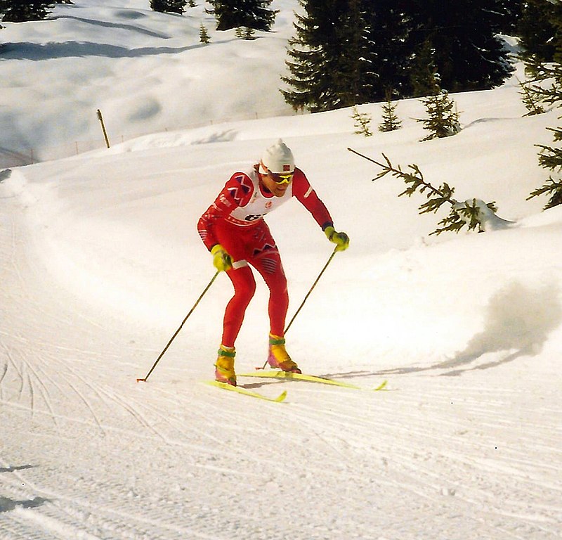 Bilde av langrennsløperen Vegard Ulvang under OL i Albertville i 1992