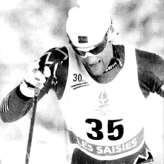 Faksimile Aftenposten Aften 10.2.1992 - Vegard Ulvang vinner OL-gull i Albertville.