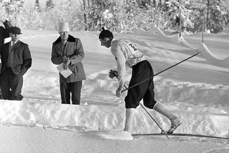 Harald Grønningen i fint driv i flotte, vinterlige omgivelser.